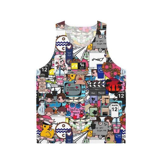 Bl Sticker Bombed Unisex Tank Top