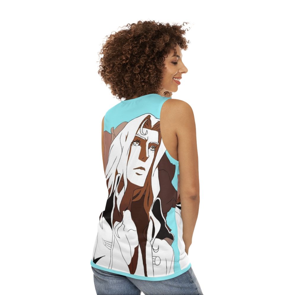 Castlevania Alucard Unisex Tank Top - women back