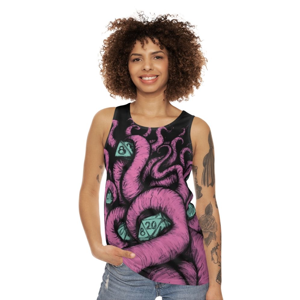 Wife of Cthulhu Unisex DnD Tabletop Gaming Tank Top - women