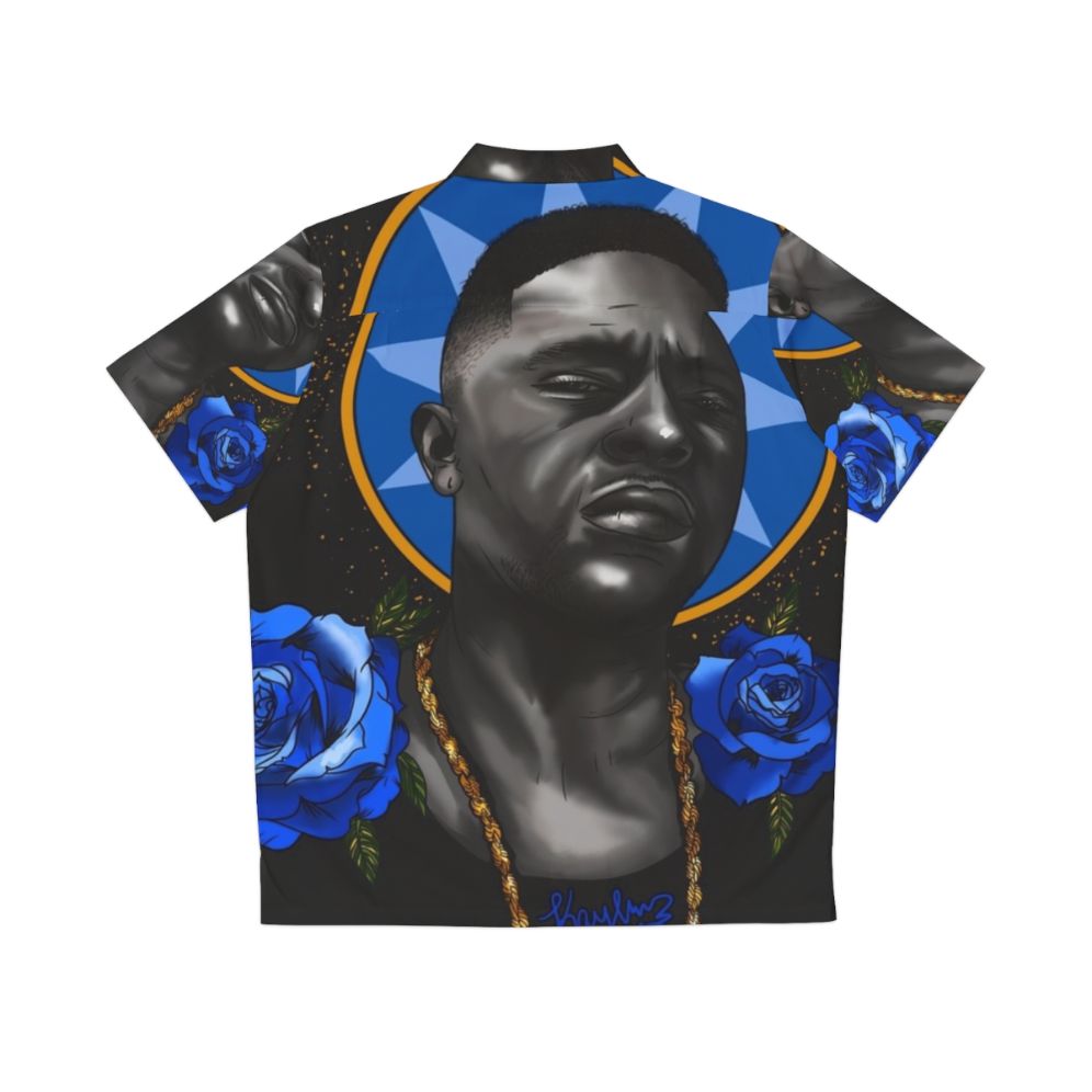 Boosie Badazz Hawaiian Shirt with Neotraditional Tattoo Art - Back