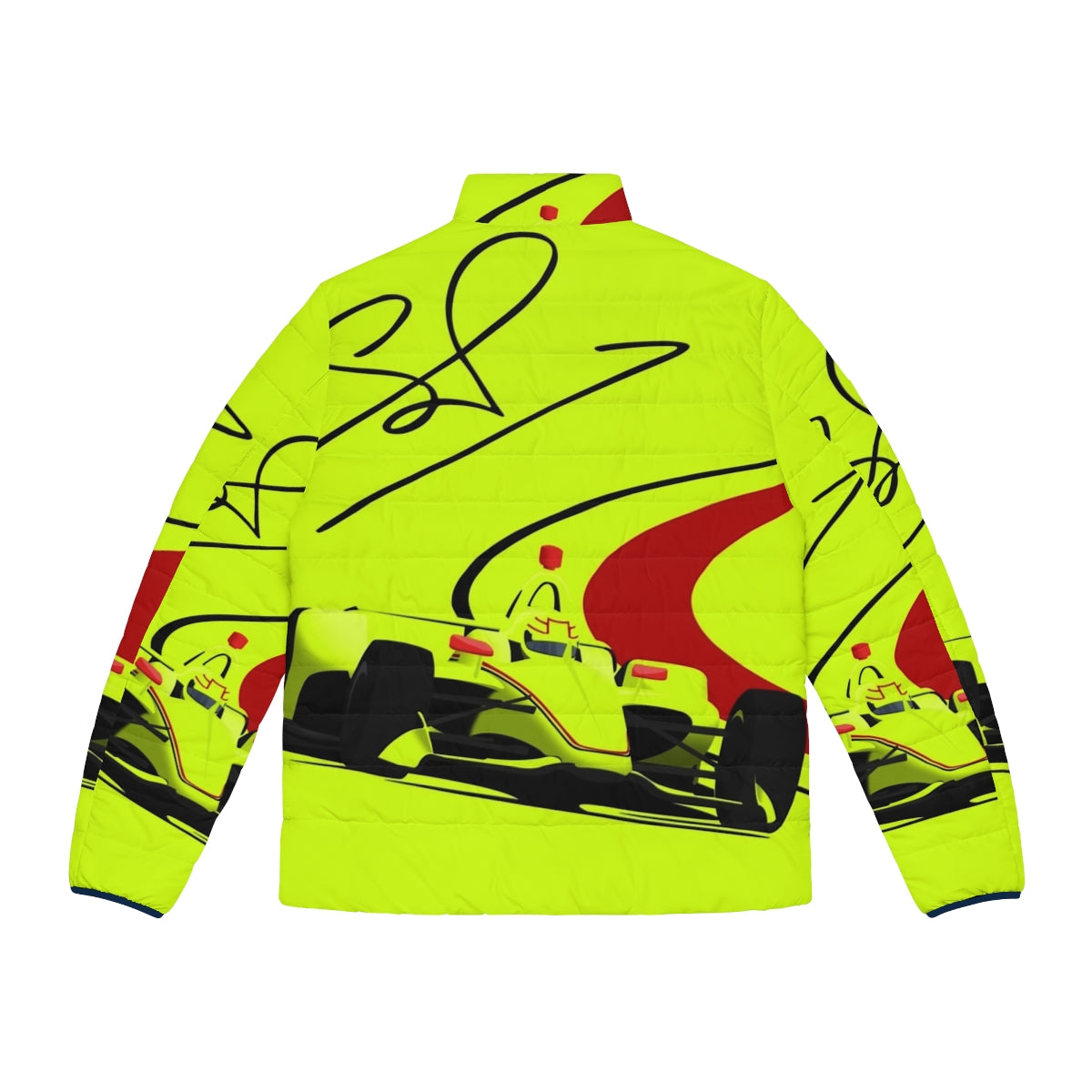 Simon Pagenaud Indy 500 Winner Signature Puffer Jacket - Back