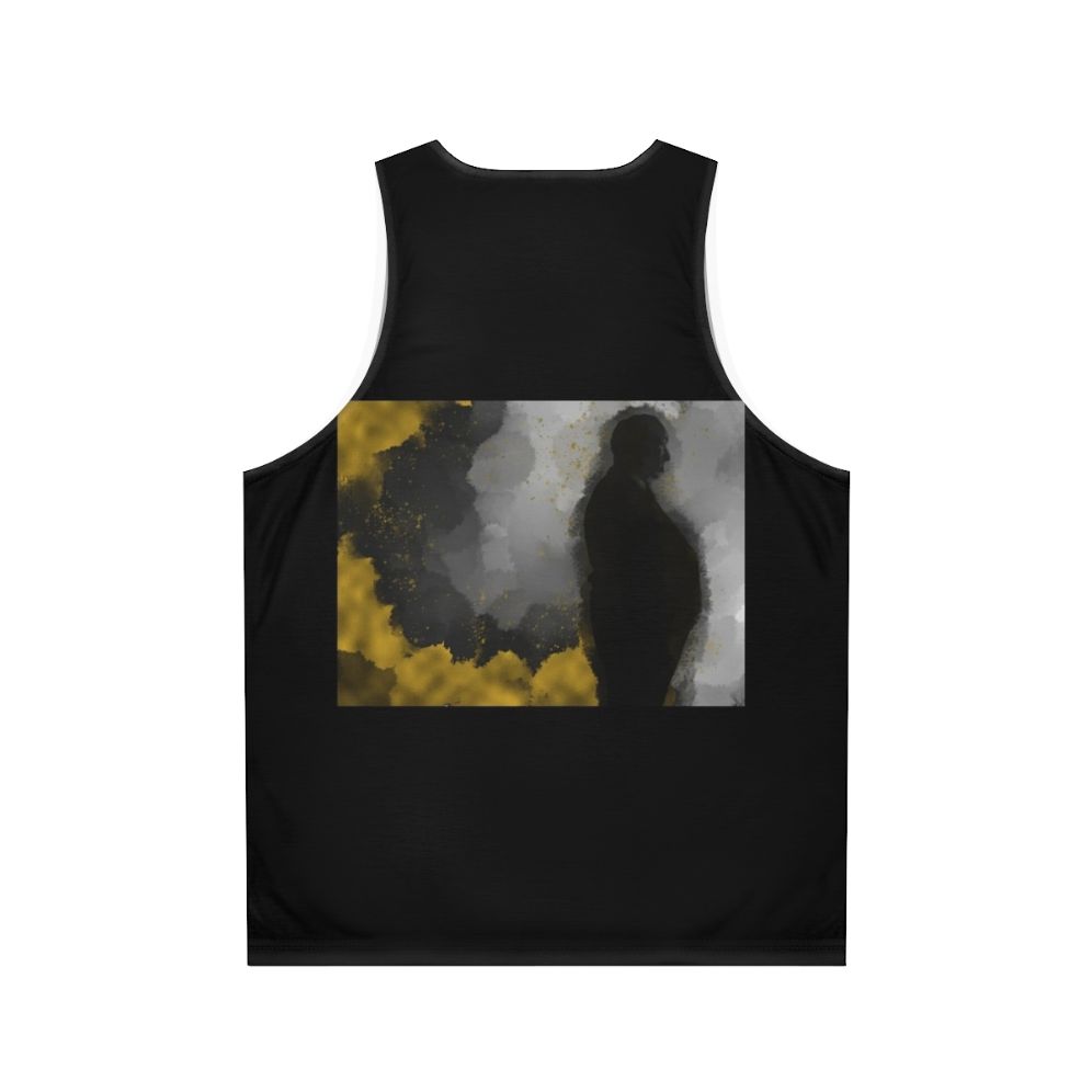 Alfred Hitchcock Silhouette Unisex Tank Top - Back