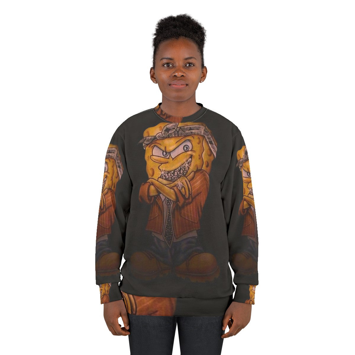 Spongebob Gangster-Inspired Sweatshirt - women