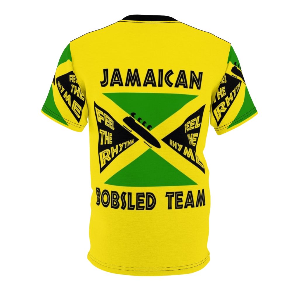 Jamaican Bobsled Team Inspired Retro 90s Costume T-Shirt - Back