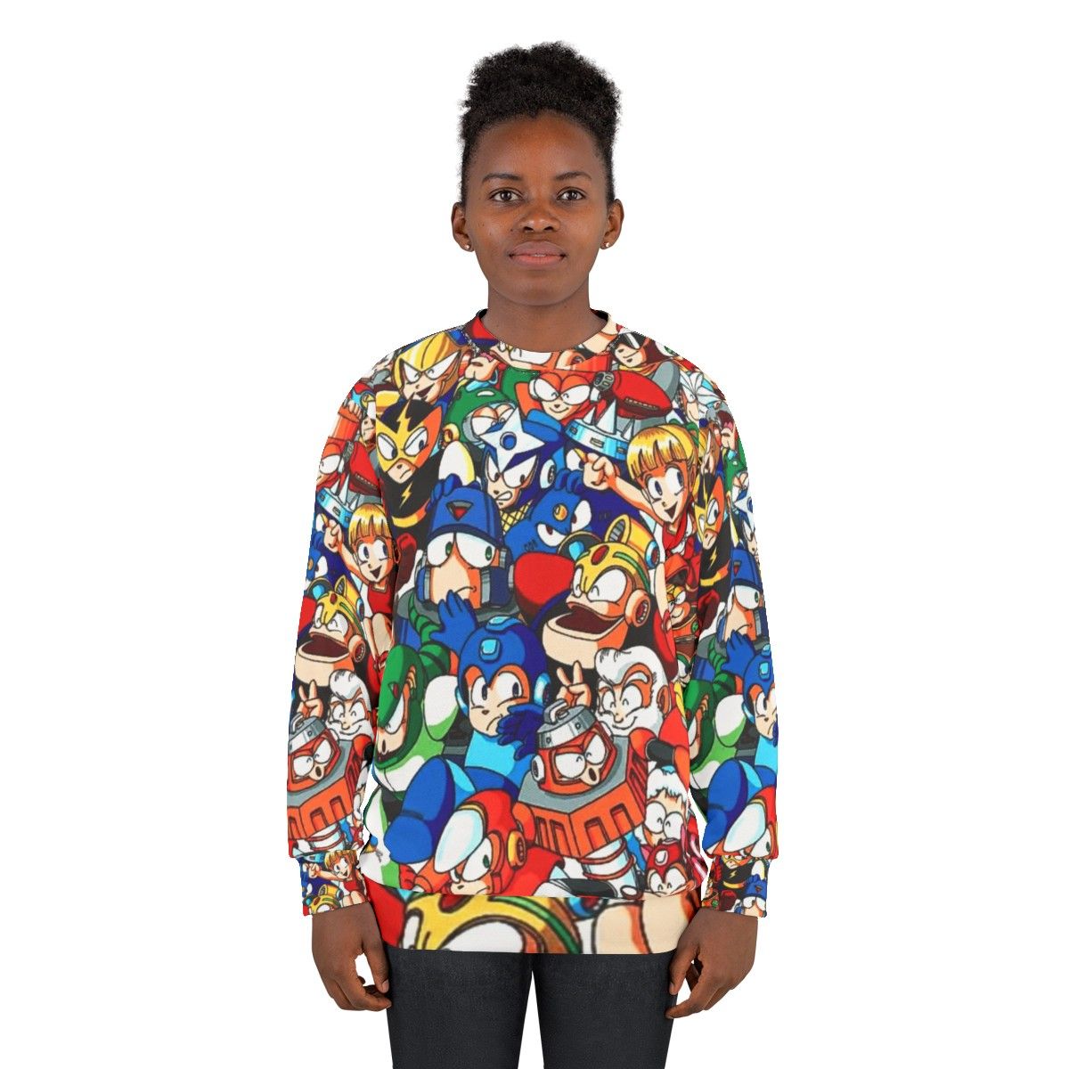 Mega Man Robot Masters Retro Gaming Sweatshirt - women