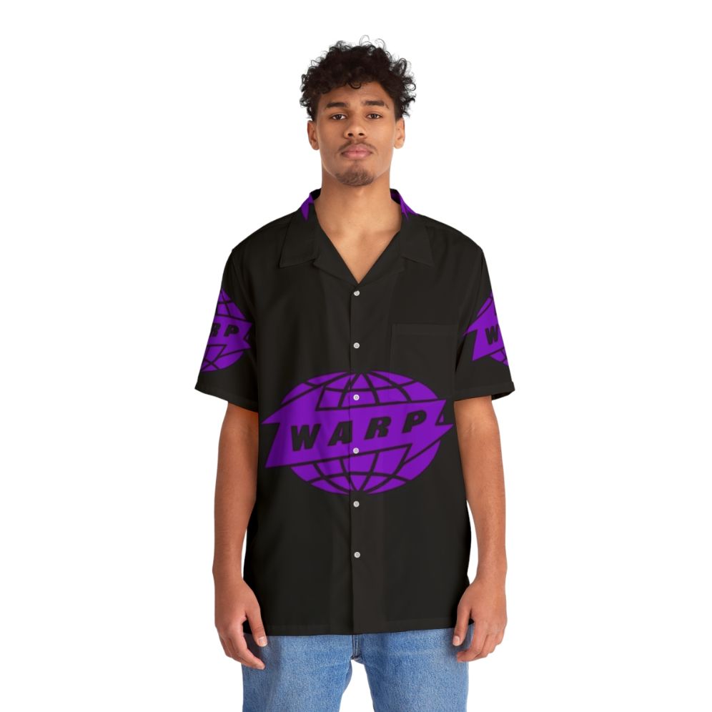 Warp Classic Hawaiian Shirt with tropical graphic design - People Front