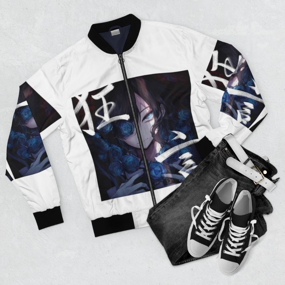 Ado Japanese Music Bomber Jacket - Flat lay