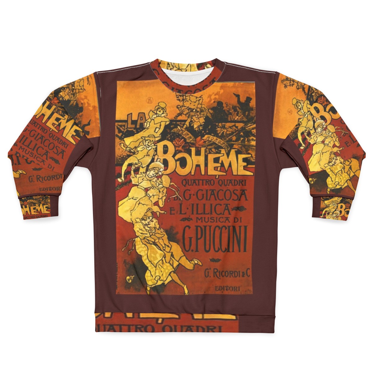 Boheme Opera Sweatshirt featuring Metlicovitz vintage design