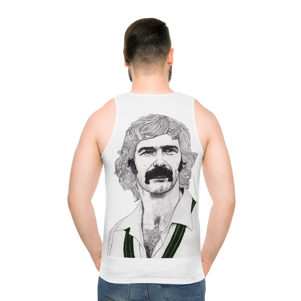 Dennis Lillee Inspired Unisex Cricket Tank Top - men back