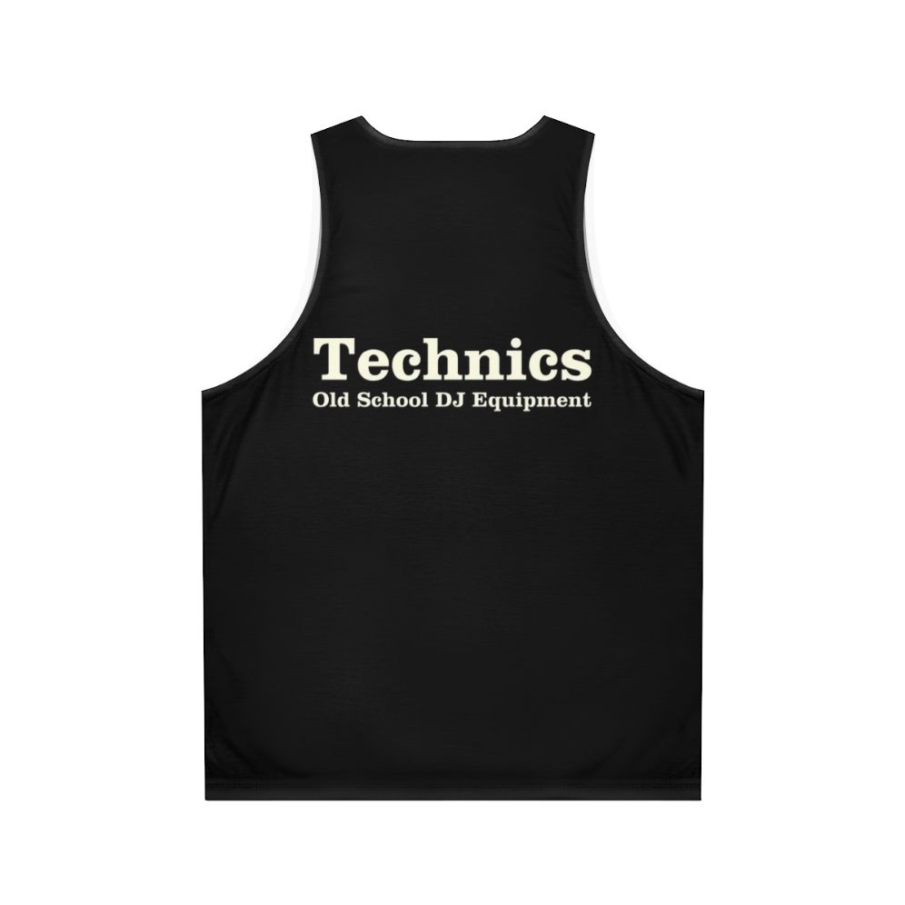 Technics old school unisex music tank top - Back