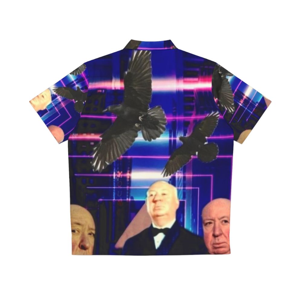 Alfred Hitchcock inspired fan art Hawaiian shirt - Back