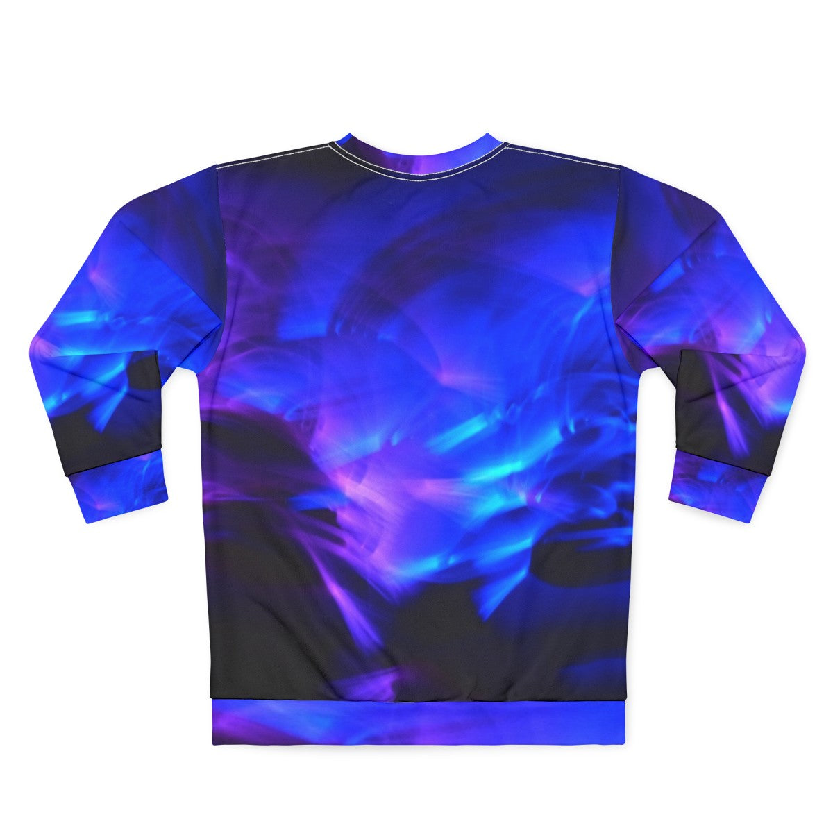 Glow in the dark sweatshirt with vibrant, swirling design - Back