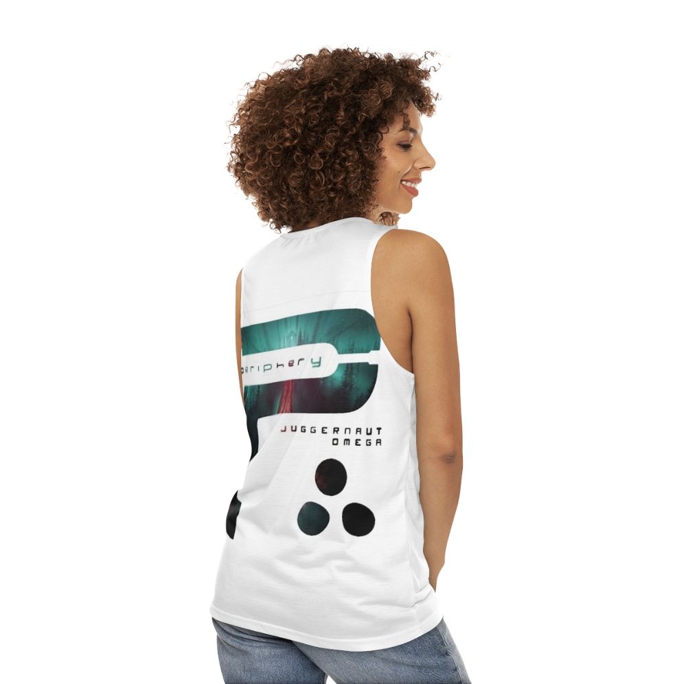 Juggernaut Omega unisex heavy metal tank top - women back