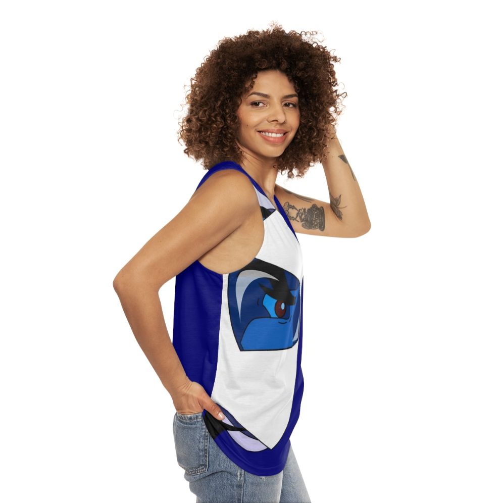 Goldorak Anime Mecha Unisex Tank Top - women side