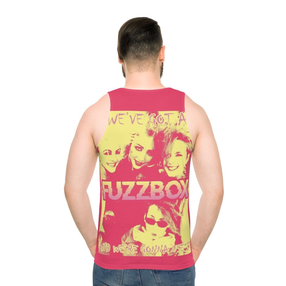 Fuzzbox Unisex 80s Indie Tank Top - men back