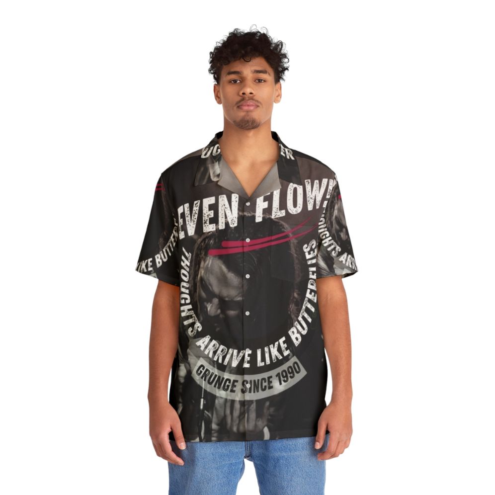 Eddie Vedder Grunge Inspired 90s Hawaiian Shirt - People Front