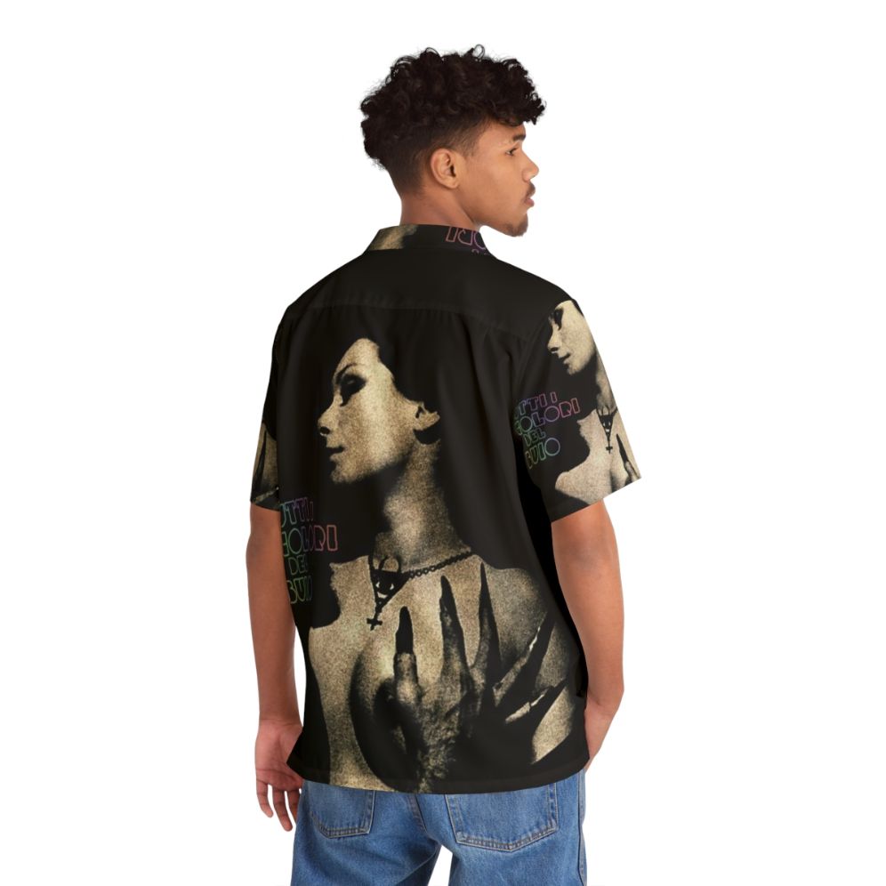 Dark Hawaiian shirt featuring all the colors of the dark - People Back