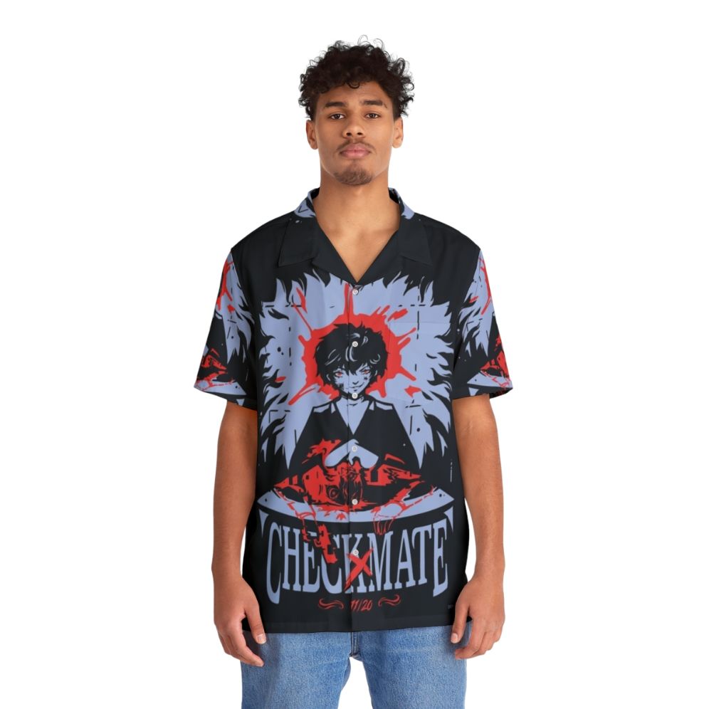 Checkmate Persona 5 Inspired Hawaiian Shirt - People Front