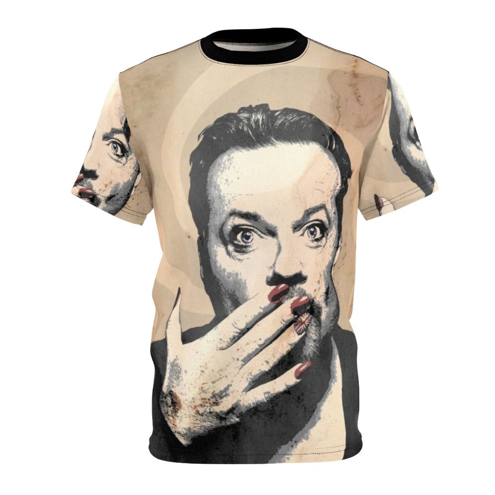 Vintage-style t-shirt featuring the iconic British comedian Eddie Izzard