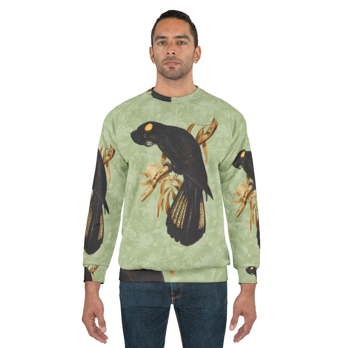 Yellow Tailed Black Cockatoo Sweatshirt - men