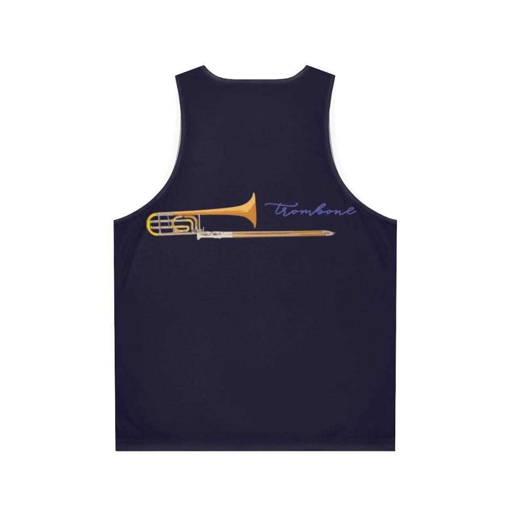 Trombone Musician Unisex Tank Top - Back