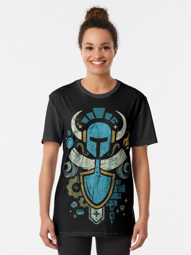 Shovel Knight Shovelry Emblem Crest Graphic T-Shirt - Women