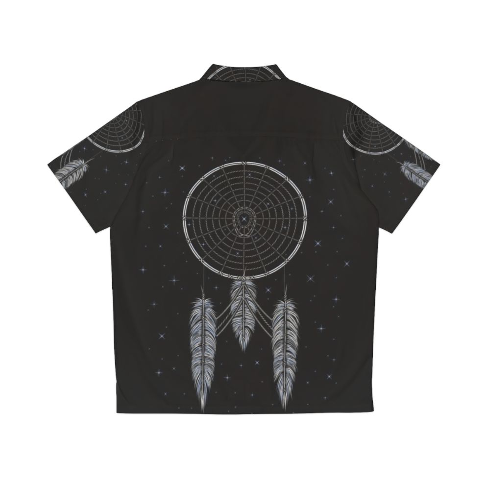 Star Trek inspired Hawaiian shirt with dreamcatcher and feather design - Back