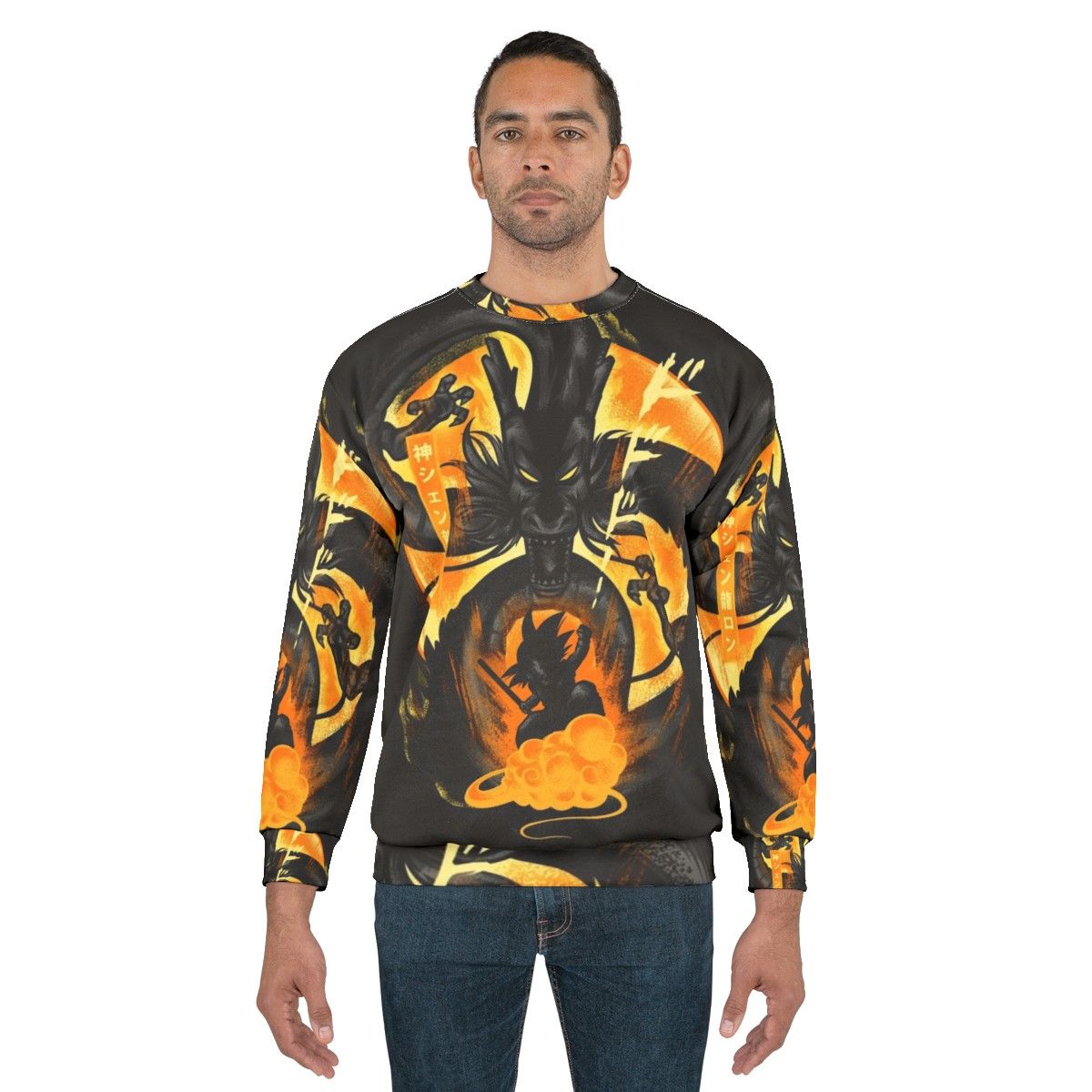 Attack of Shenron Dragon Ball Anime Sweatshirt - men