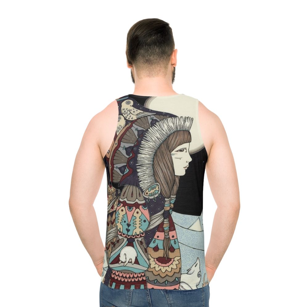 Sedna Goddess Unisex Eco-Friendly Tank Top - men back