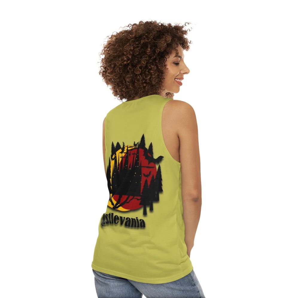 Castlevania Unisex Tank Top - women back