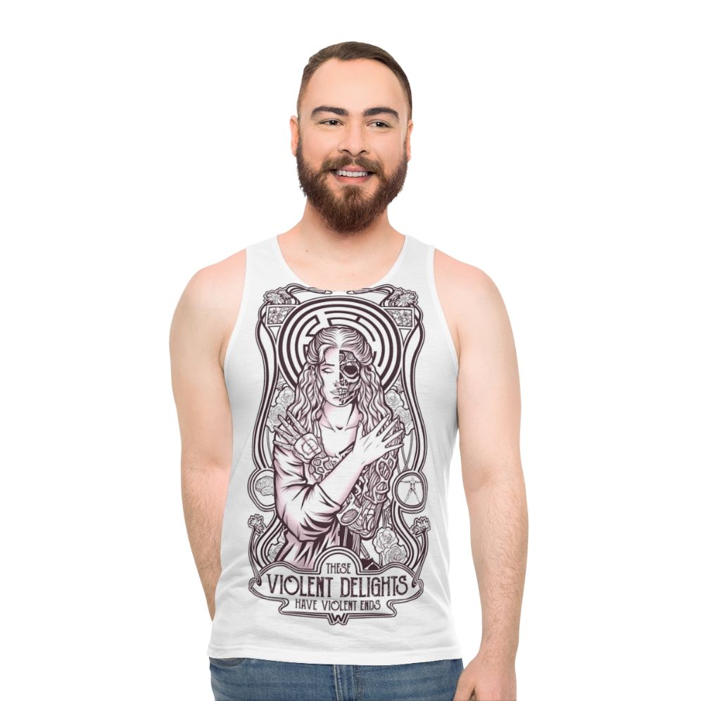 Unisex "Violent Delights" Westworld Inspired Tank Top - men