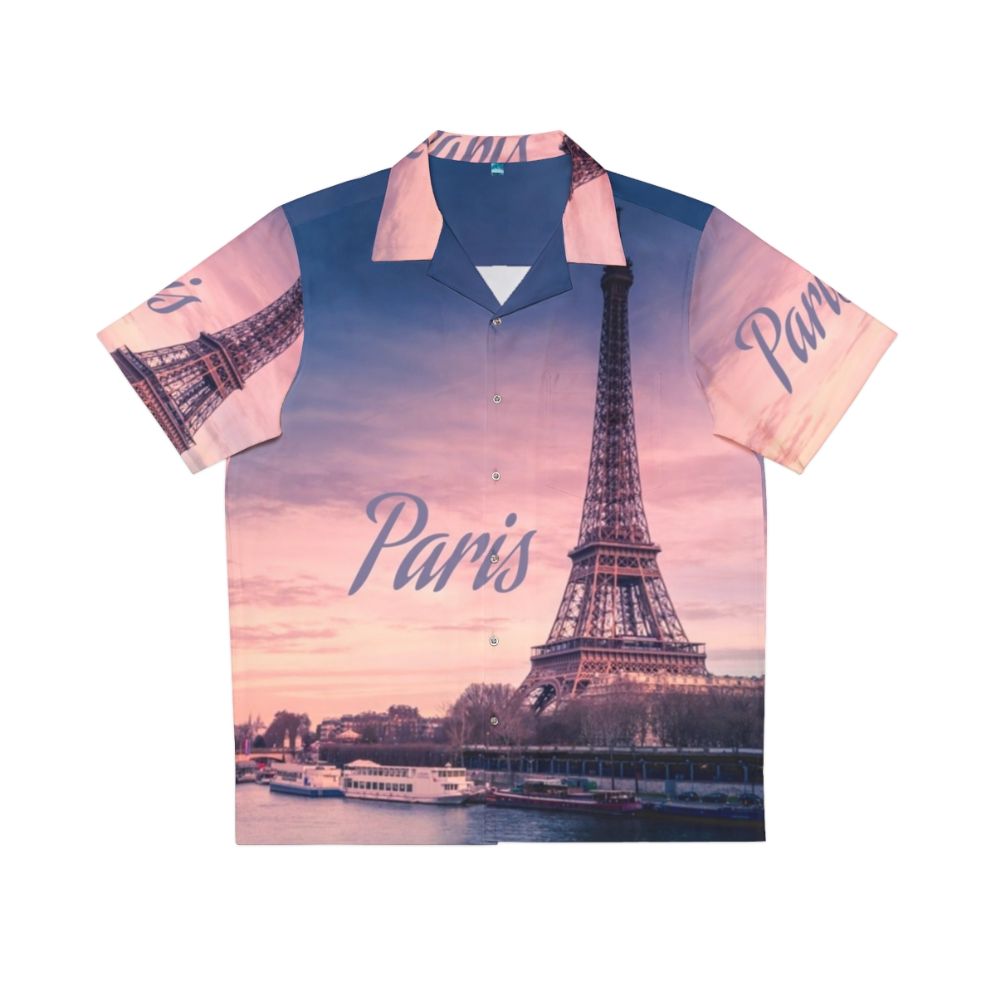 Paris France Eiffel Tower Hawaiian Shirt