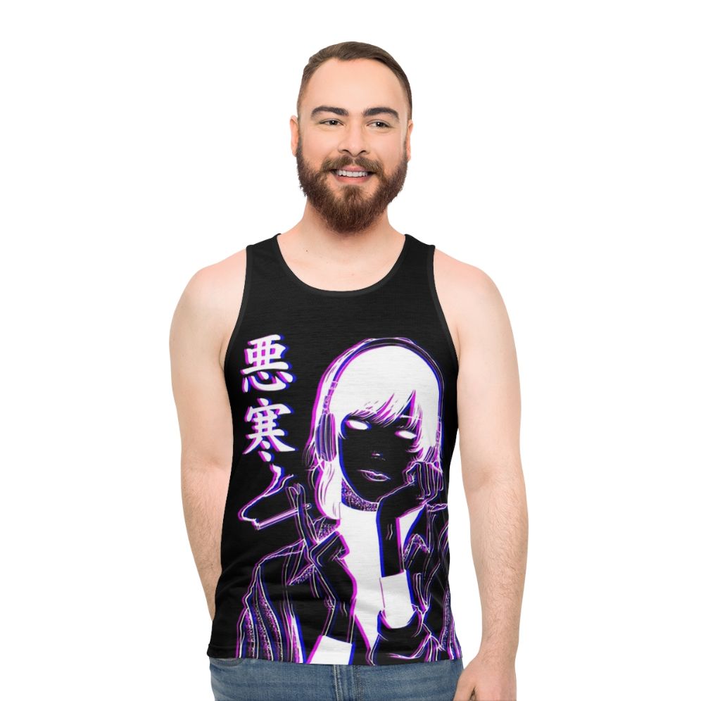 Chill Glitch Vaporwave Unisex Tank Top - men