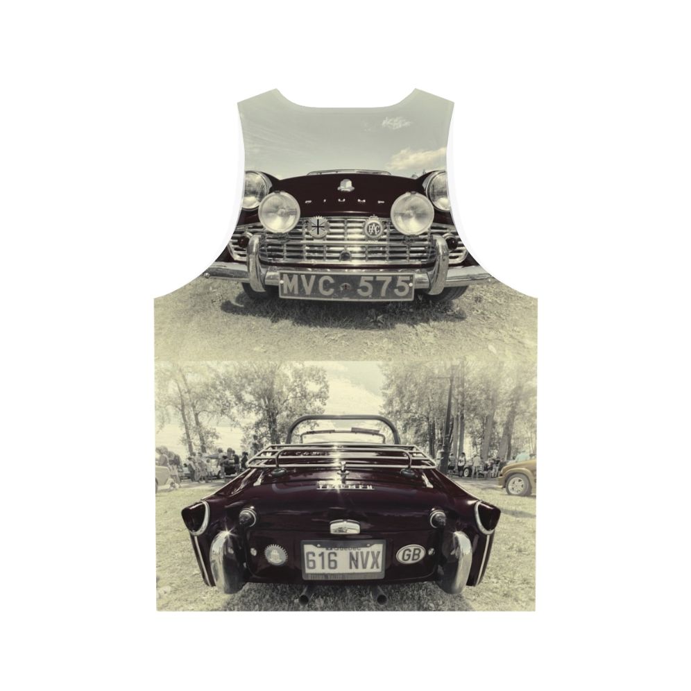 Triumph TR3 retro unisex tank top - Back