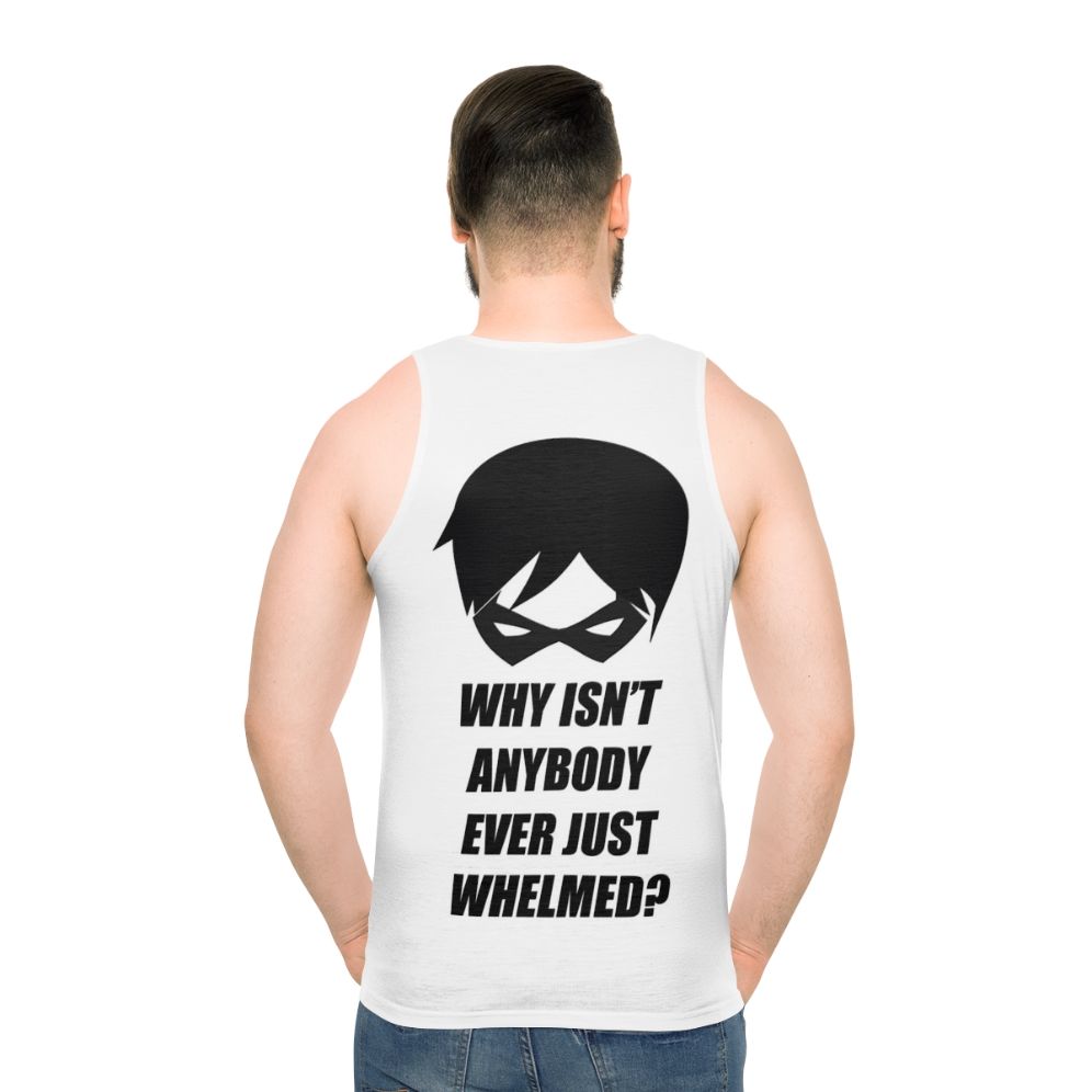 Superhero unisex tank top - men back