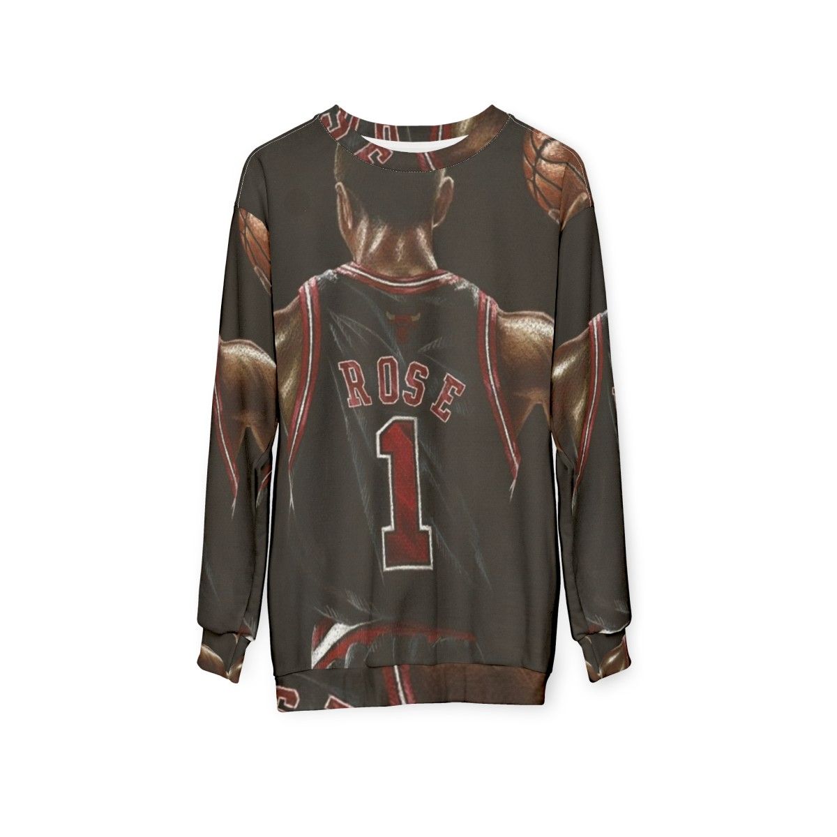 Derrick Rose Basketball Sweatshirt - hanging