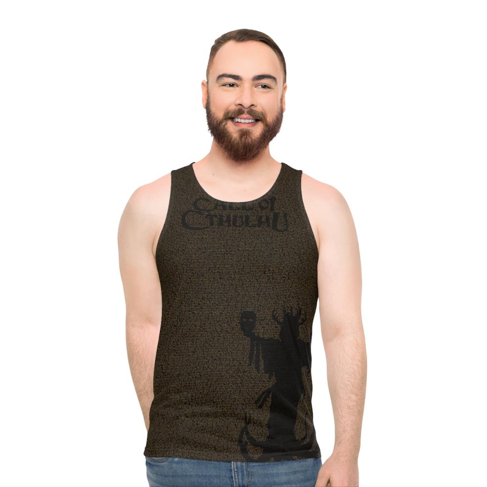 Lovecraft inspired Cthulhu Mythos Hastur Unisex Tank Top - men