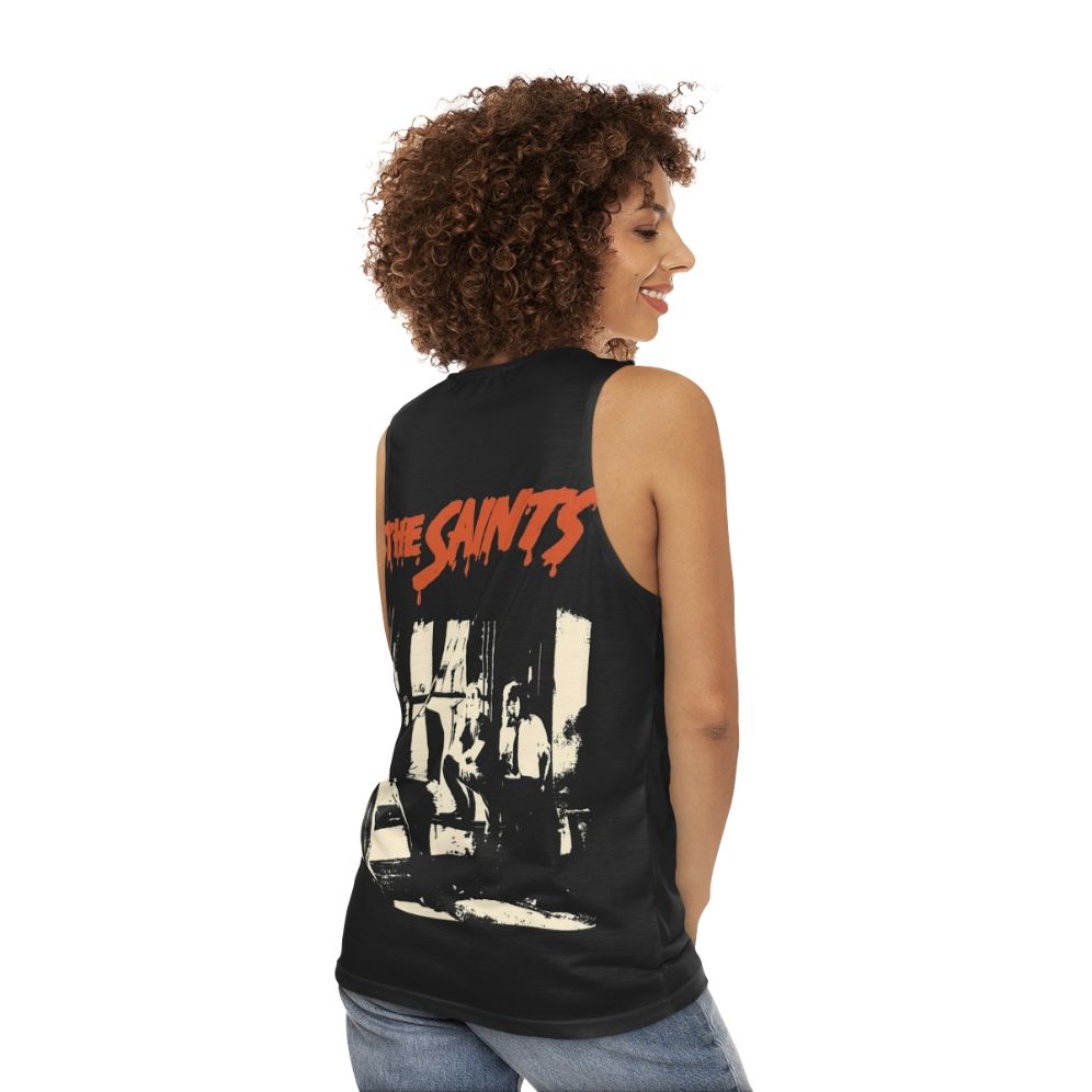 The Saints Punk Rock Unisex Tank Top - women back