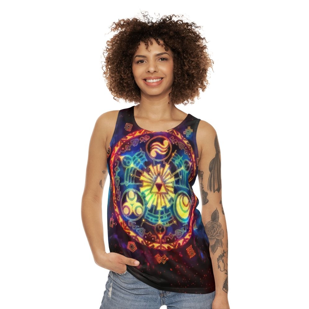 Triforce Space Unisex Tank Top - women