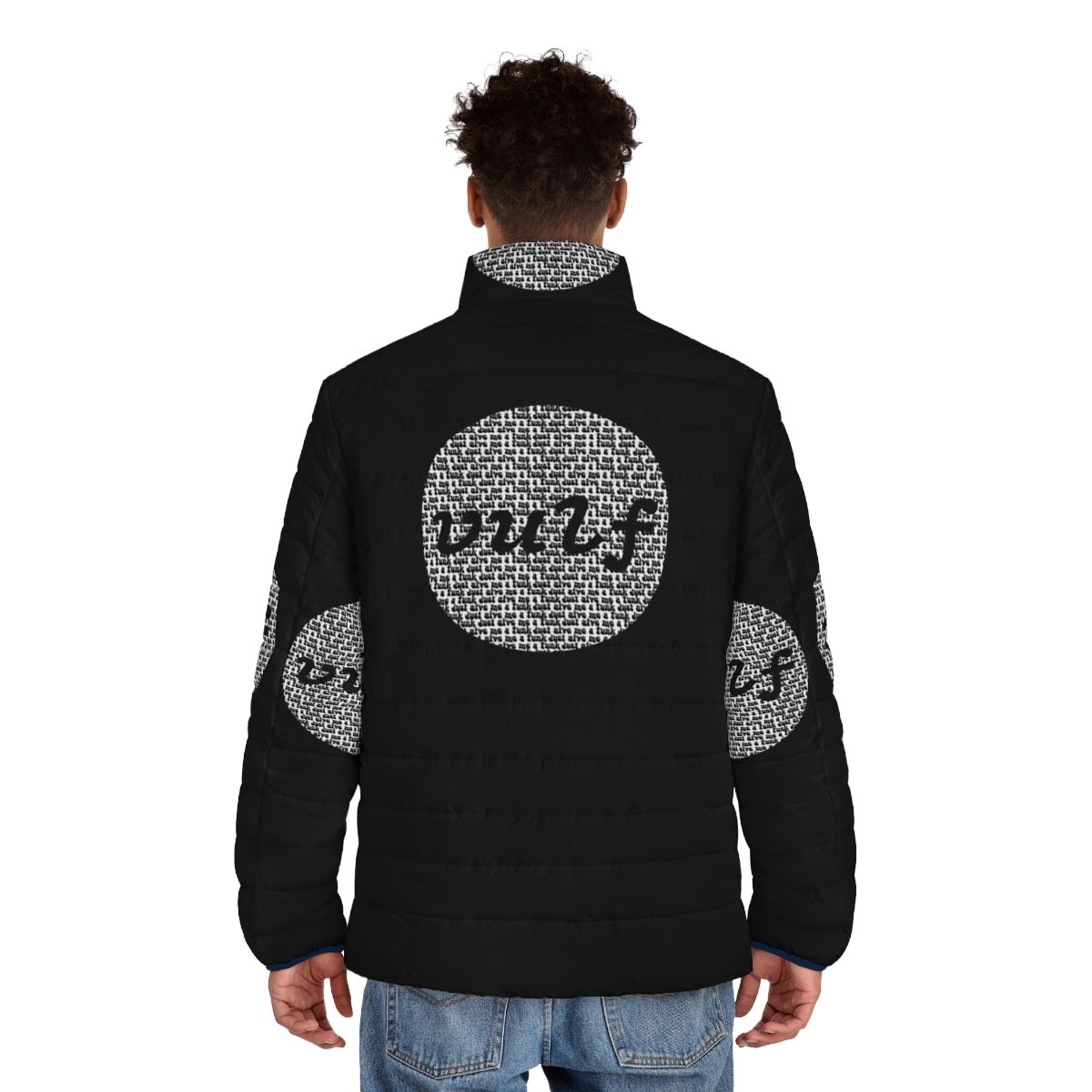 Vulfpeck Circle Logo Puffer Jacket - men back