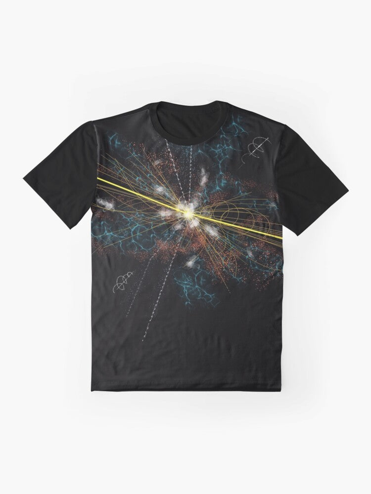 Higgs Boson Elementary Particle Graphic T-Shirt Design - Flat lay