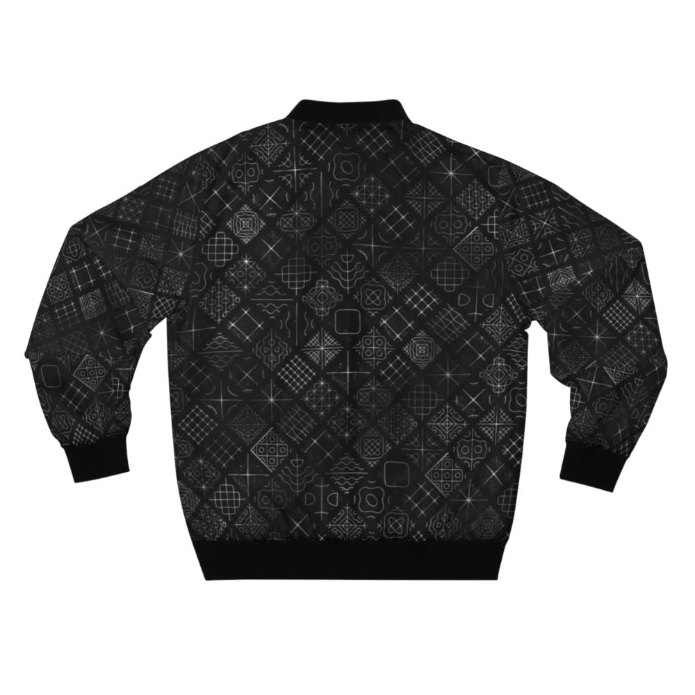 Cymatics Chladni Patterns Bomber Jacket - Explore the Beauty of Sound - Back