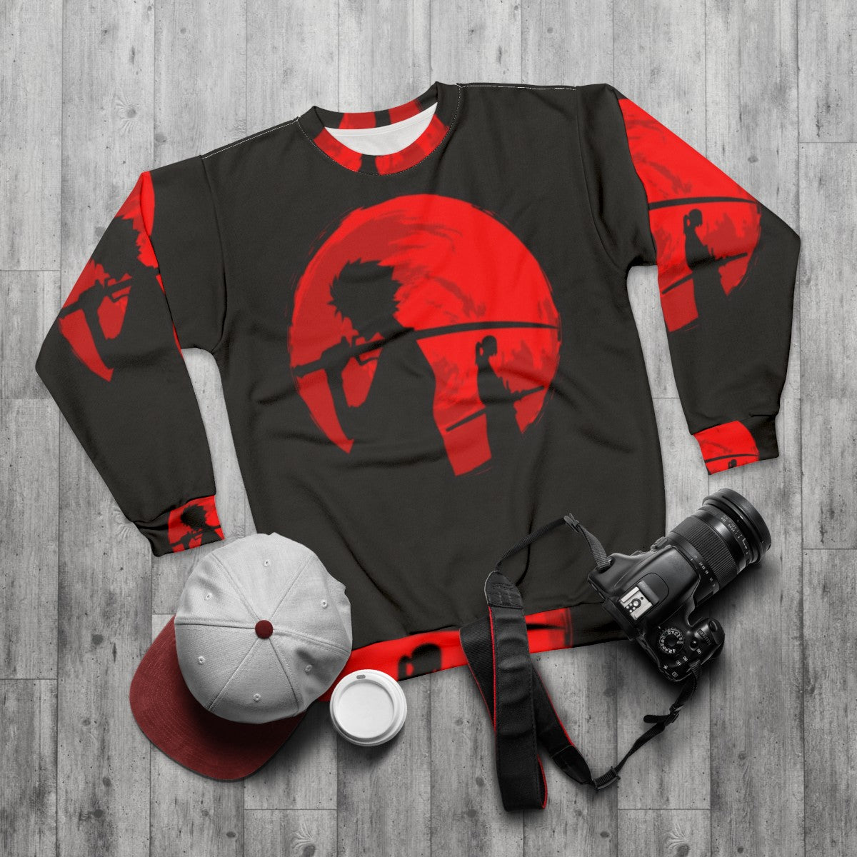 Samurai Champloo Sunset Sweatshirt - flat lay