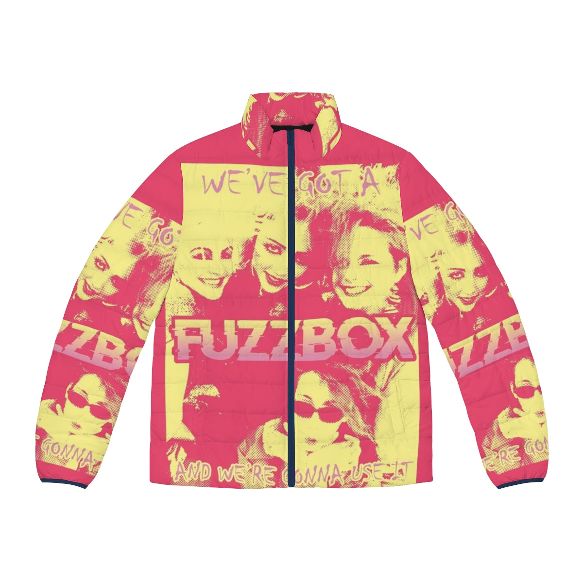 Fuzzbox 80s inspired puffer jacket in a stylish and cozy design