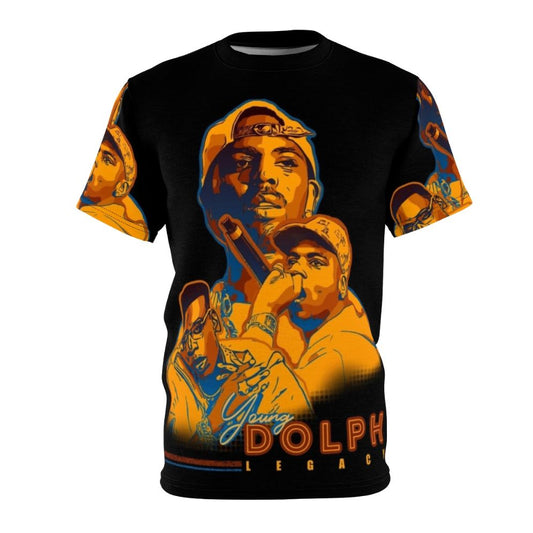 Dolph Legacy Tribute T-Shirt featuring a design honoring the late Memphis rapper Young Dolph