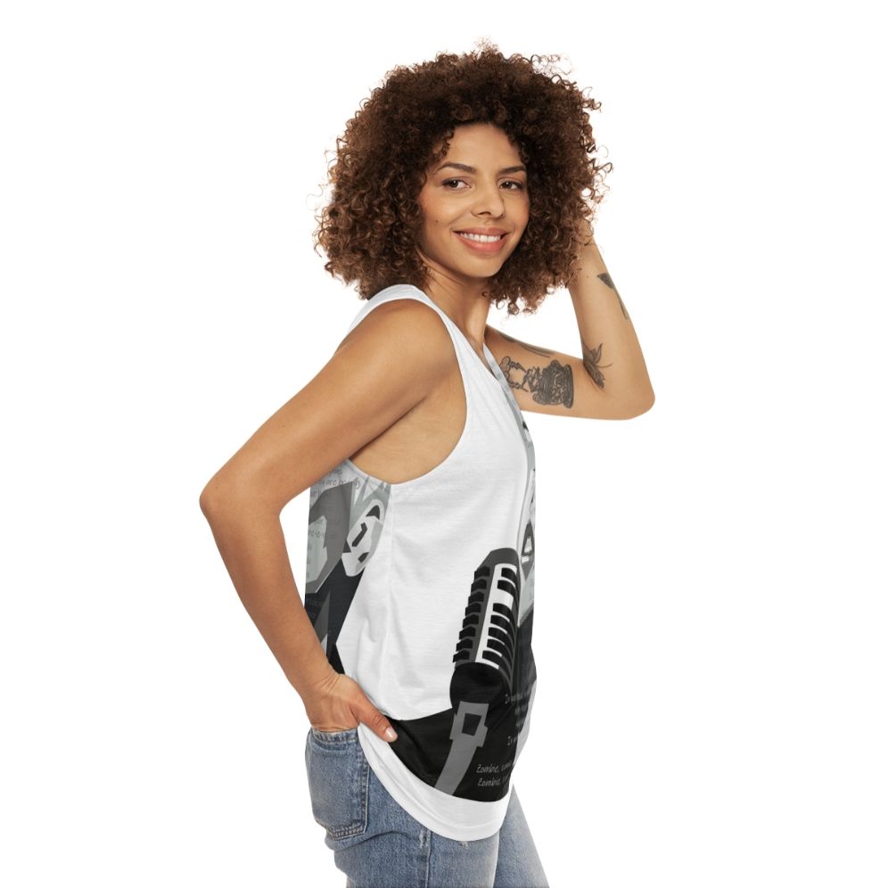 Delores O'Riordan Zombie Lyrics Unisex Tank Top - women side