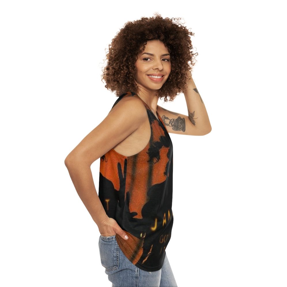 Retro 90s Janet Jackson Inspired JJ Unisex Tank Top - women side