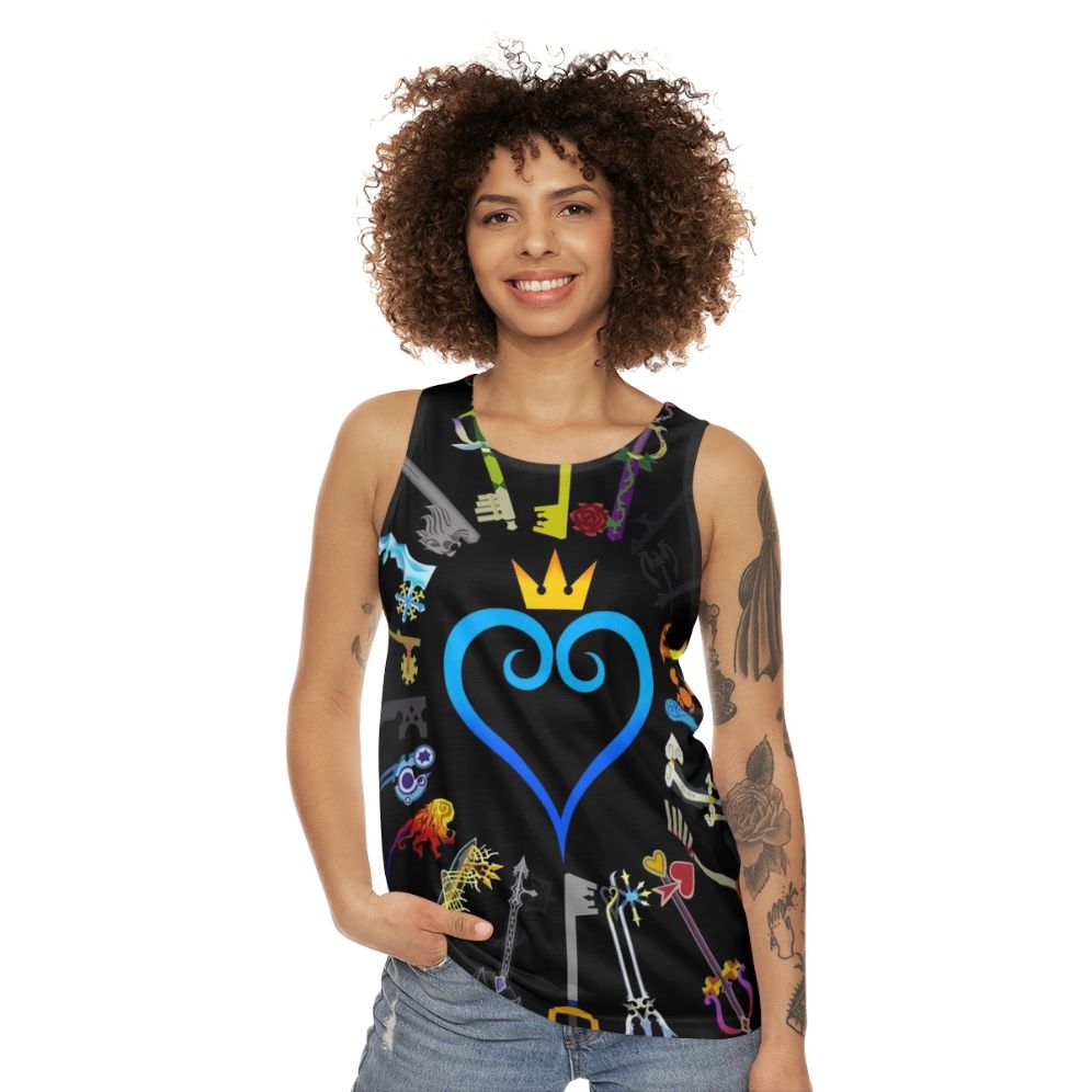 Kingdom Hearts Keyblade Unisex Tank Top - women