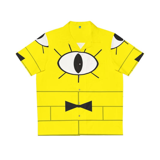 Bill Cipher Gravity Falls Inspired Graphic Hawaiian Shirt