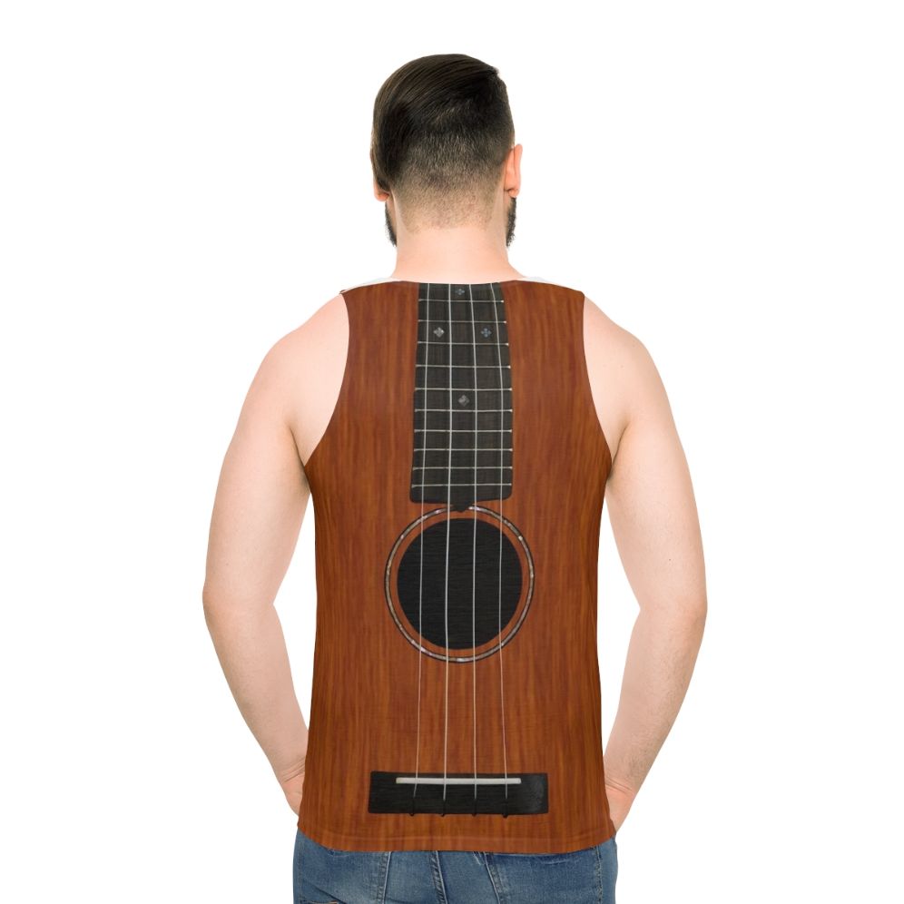 Ukulele Unisex Tank Top - men back